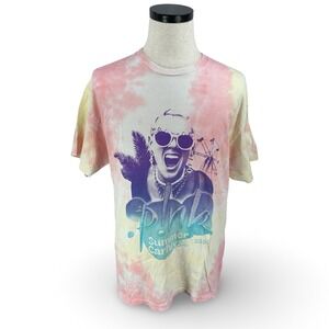 P!nk Summer Carnival 2023 Tour T-Shirt XL Pink Yellow Tie Dye Concert Graphic
